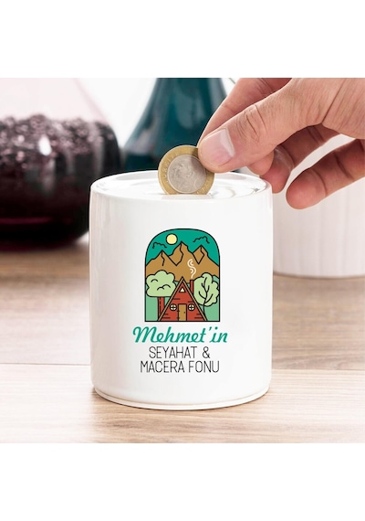 Seyahat Tutkunlarına Isme Özel Kumbara