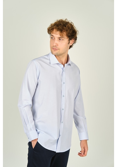 Figs Erkek Slim Fit Uzun Kollu Pamuklu Gömlek 0017 Açık Mavi Açık Mavi