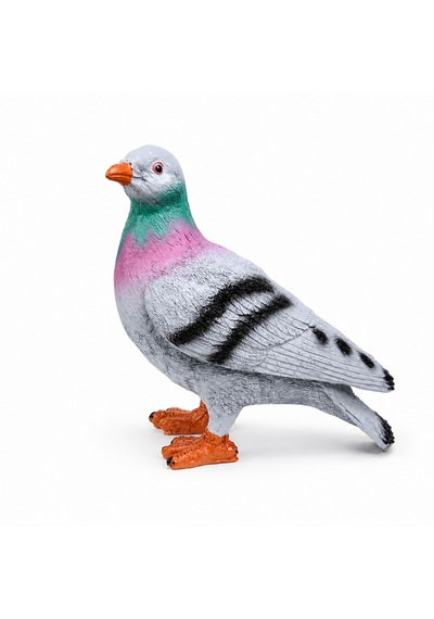 Canlı Boy Güvercin Biblo Polyester Dekoratif Heykel Hediyelik Ev Ofis Bahçe Dekoru 24 Cm Mavi