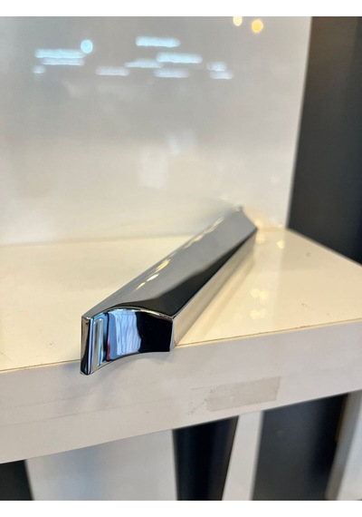 Neva Metal Kulp 128mm Krom Dolap Kapak Modern Çekmece Mobilya Tv Ünite Komidin Vestiyer Krom