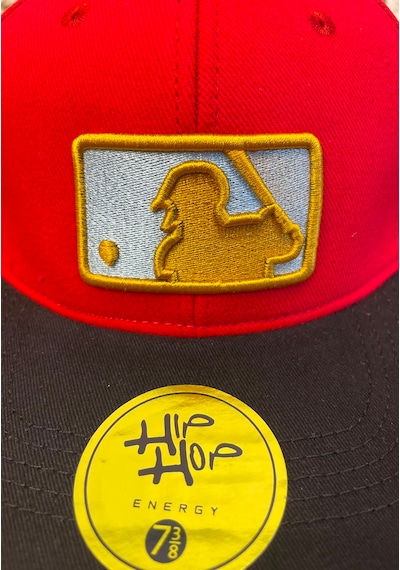 Hamze Mlb Nakış Hip Hop Snapback Rapper Basket Beyzbol Cap Şapka Kırmızı - Siyah