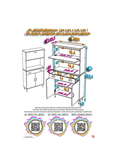 Vio 100 Cm 1 Fırın Veya Mikrodalga Dolabı Çekmeceli Kapaklı Çok Amaçlı Mutfak Dolabı Beyaz Vio 100 Cm 1 Fırın Veya Mikrodalga Dolabı Çekmeceli Kapaklı Çok Amaçlı Mutfak Dolabı Beyaz