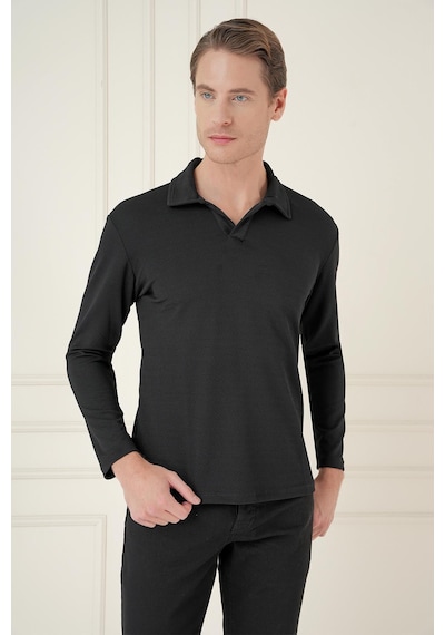 Efor Ts 890 Slim Fit Siyah Spor T-shirt Siyah