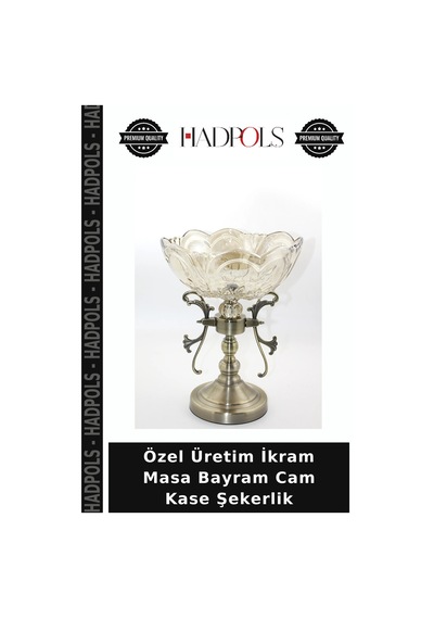 Özel Üretim İkram Masa Bayram Cam Kase Şekerlik Şeffaf