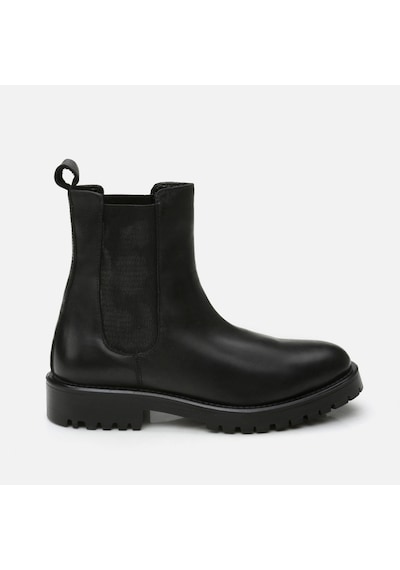 Hotiç Hakiki Deri Siyah Kadın Düz Bot 01boh291390a100 Siyah-black Siyah