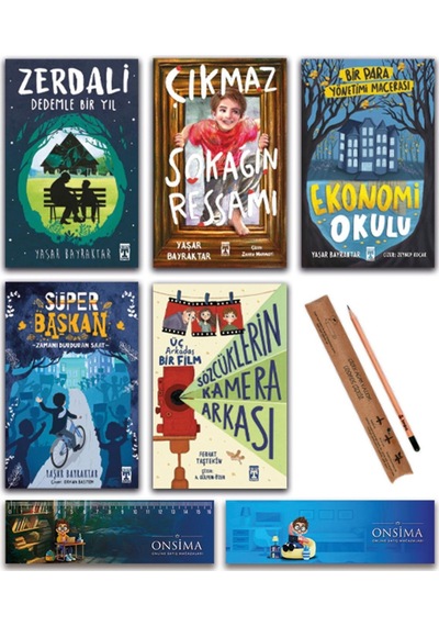 İlk Genç Timaş Çıkmaz Sokağın Ressamı - Sözcüklerin Kamera Arkası - Zerdali - Süper Başkan Set 5 Kitap