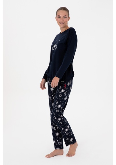 U.s. Polo Assn. Kadın Lacivert Pijama Takım 50318920-vr033 Lacivert