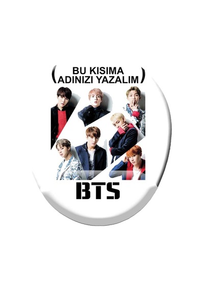Kişiye Özel Bts Baskılı Bilek Destekli Mouse Pad Mousepad