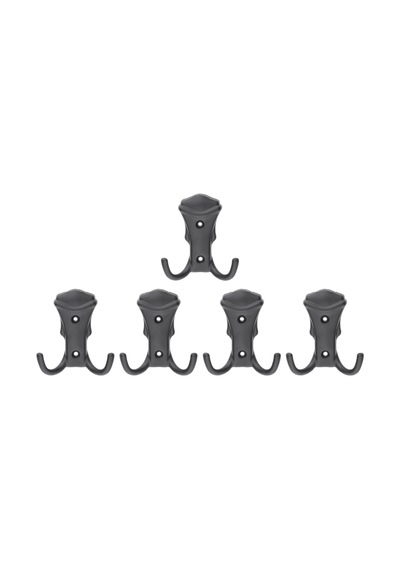 Kobra Askı, Metal Vestiyer Askısı, Matsiyah, Duvar Ve Dolap Askılığı 5'li Set Vidalı Matsi Yah