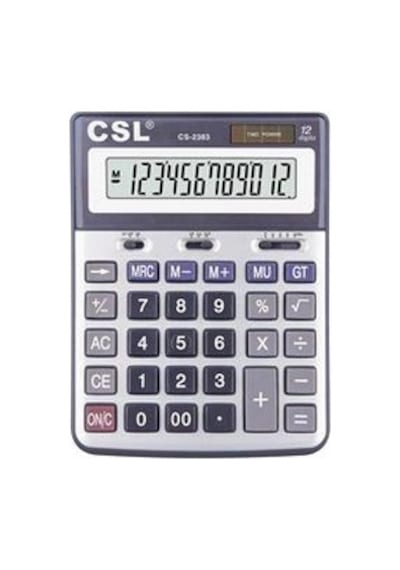 Csl Cs-2383 12 Hane Masa Tipi Hesap Makinesi Diğer