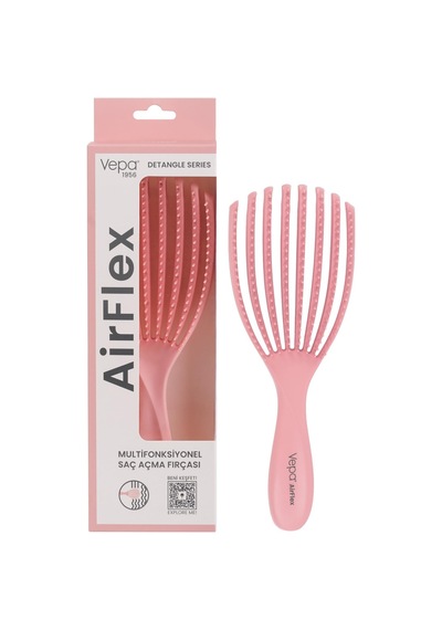 Airflex Multifonksiyonel Dolaşık Açıcı Saç Fırçası - Pembe