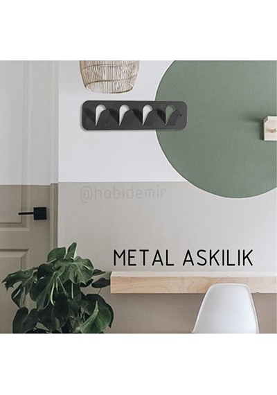 Metal Siyah  Duvar, Mutfak, Banyo, Havlu Askısı Diğer