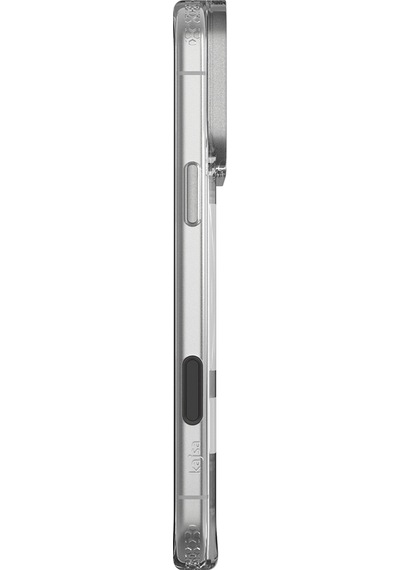 Apple Uyumlu iPhone 17 Pro Kılıf M-safeli Airbagli O-ring Şeffaf Kajsa Trans Alüminyum Shield Kapak Gri Gri