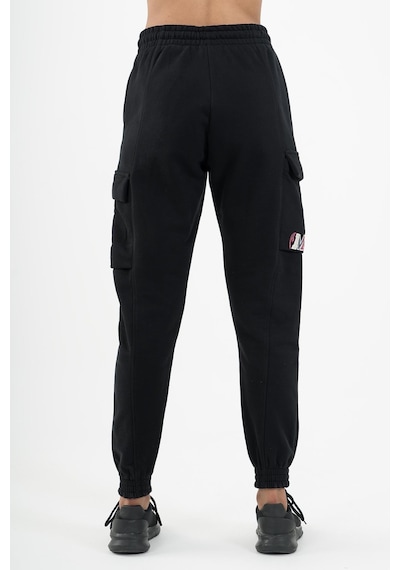 Maraton Sportswear Comfort Kadın Dönüşlü Paça Basic Siyah Eşofman Altı 22974-siyah Siyah