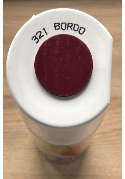 Bordo 321 Alüminyum-ahşap-plastik-demir-metal-sprey Boyama 400 Ml 321-bordo