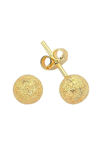 Kumlu 14 Ayar Altın Mini Top Küpe KP6275-075