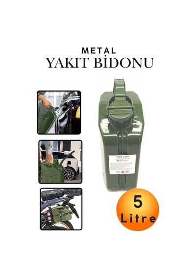 5 Litre Metal Yakıt Bidonu - Araç Bagaj Tipi Kalın Antisilikon Kompakt Benzin Mazot Deposu Tekne Motoru, Jeneratör Ve Çim Biçme İçin Sızdırmaz Yedek Yakıt Deposu Araç Motorsiklet Yakıt Taşıma Bidonu 5 Litre Metal Yakıt Bidonu - Araç Bagaj Tipi Kalın Antisilikon Kompakt Benzin Mazot Deposu Tekne Motoru, Jeneratör Ve Çim Biçme İçin Sızdırmaz Yedek Yakıt Deposu Araç Motorsiklet Yakıt Taşıma Bidonu