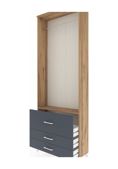 Arges Dolap Tek Raflı 3 Çekmeceli Tek Askılı 88x30x243 Çam-an... Çam Arges Dolap Tek Raflı 3 Çekmeceli Tek Askılı 88x30x243 Çam-an... Çam