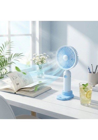 Buffer 3 Kademeli Masaüstü Fan - Telefon Tutuculu Özellikli Standlı Elde Taşınabilir Mini Fan Ekl29