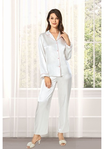 Alissa Kadın Ekru Saten Çeyiz Seti 6 Parça Dantelli Sabahlık Gecelik Pijama Şortlu Takım Ekru Alissa Kadın Ekru Saten Çeyiz Seti 6 Parça Dantelli Sabahlık Gecelik Pijama Şortlu Takım Ekru