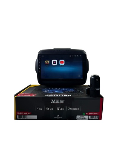 Jeep Renegade 2014-2023 Müller 4-64 Profesyonel Oem Multimedya 9"