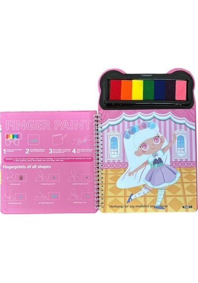 Lino Parmak Boyama Aktivite Kitabı Dress Up Lp-602 Çok Renkli