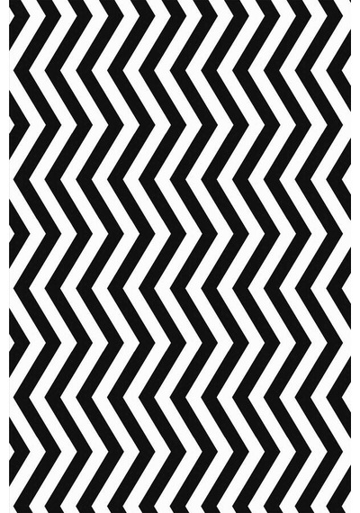 Siyah Zigzag Desenli Dokuma Leke Tutmaz Masa Örtüsü Mso302n11