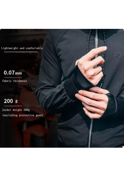 Motoanl Motosiklet Ve Bisiklet Korumalı Jacket Yağmurluk Polyester Stopwater Sertifika Korumalı Mont Black