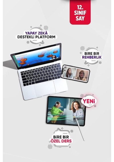Premium YKS 2027 Sayısal Hazırlık Seti (Sadece Dijital Lisans) - 30 Canlı Özel Ders + Birebir Sınav Koçluğu Yapay Zeka Destekli TYT AYT Online Eğitim Paketi