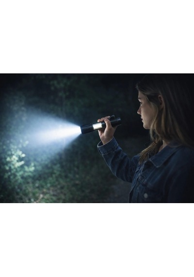Amber Led Şarj Edilebilir Led'li El Feneri Cata Ct-8024 Siyah