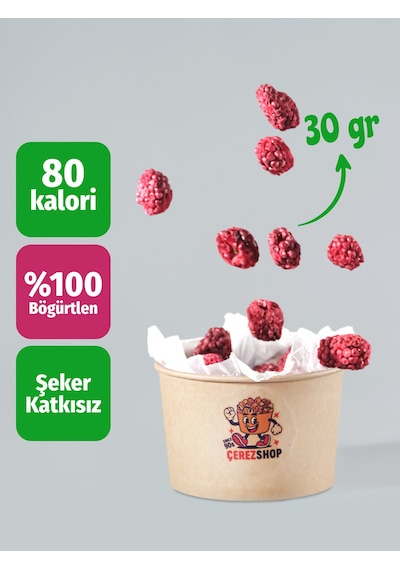 Freeze Dried Böğürtlen Dondurularak Kurutulmuş Böğürtlen %100 Doğal Katkısız Sağlıklı Atıştırmalık 30 Gr 30 G