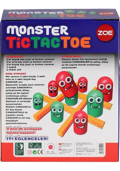 Mey İthalat 35009 Zoe Tic Tac Toe -ks Game