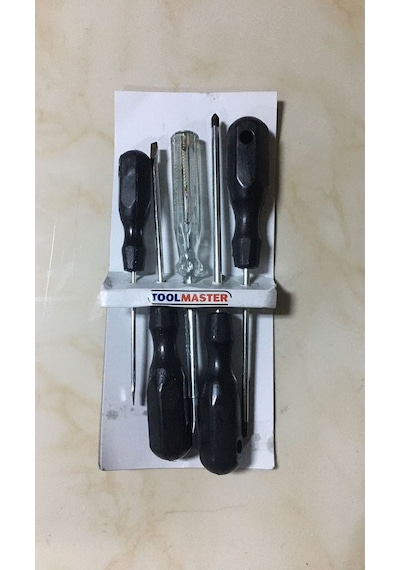Toolmaster - 5'li Tornavida Seti Kontrol Kalemli Tornavida Seti