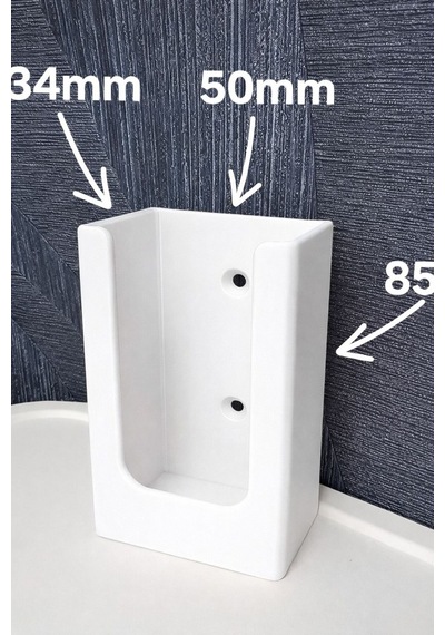 Duvara Monte Kumanda Tutacağı 5,5x3 Cm İç Ölçü -2 Adet-yapışkanlı Tv, Klima Kumandası Aparatı. Beyaz - 815805237 Beyaz