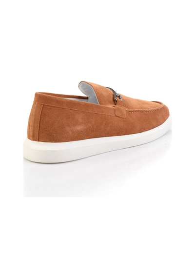 Bambi Taba Hakiki Deri Erkek Loafer Ayakkabı E01011032802 Taba