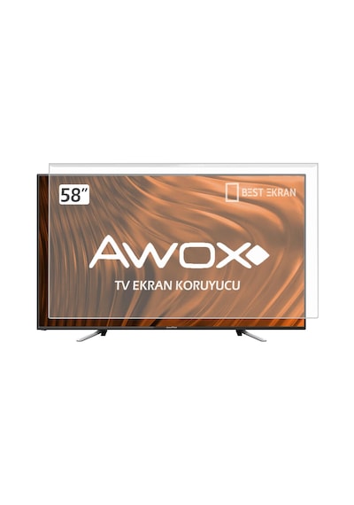 Awox Uyumlu 58" inç 147 Ekran Tv Ekran Koruyucu Paneli