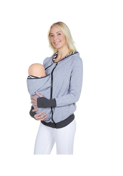 Luvmabelly 4501 Pamuklu Bebek Cepli Cepsiz De Kullanılabilen Sweat-gri