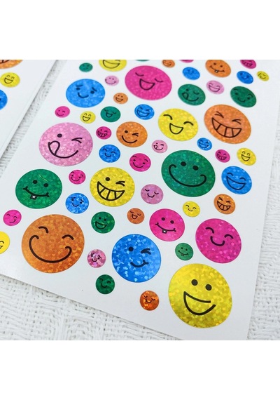 Bigpoint Sticker Hologram Smile X 15 Adet