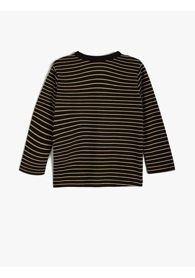 Koton Erkek Bebek Uzun Kollu T-shirt Siyah 5wmb10059tk 25ky59000301 4580 2893451 Siyah