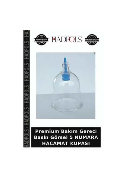 Premium Bakım Gereci Baskı Görsel 5 Numara Hacamat Kupası
