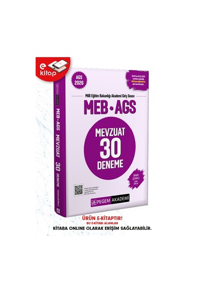 2026 Meb-ags Mevzuat Tamamı Çözümlü 30 Deneme E-kitap
