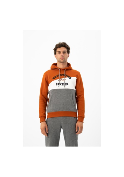 AR-MA Arma Erkek Kanguru Cepli Kapüşonlu Sweatshirt K24254928701 Pembe