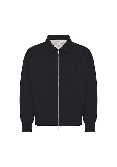 Calvin Klein Ls Waffle-lıned Premıum Shırt Ja Erkek Siyah Fermuarlı Ceket-12579 Siyah