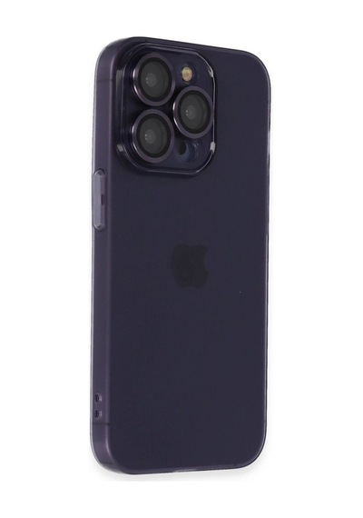 Apple Uyumlu   iPhone 14 Pro Max Kılıf Luko Lens Silikon - Siyah