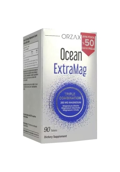 Ayrex Orzax Ocean Extramag Üçlü Magnezyum Kombinasyonu 90 Tablet