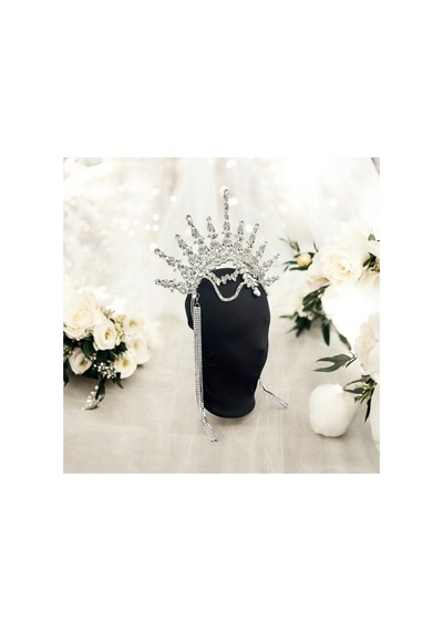 Alınlıklı Büyük After Gelin Tacı ,kına,nişan,söz,after,bride,party Taç Beyaz - 707821223 Beyaz