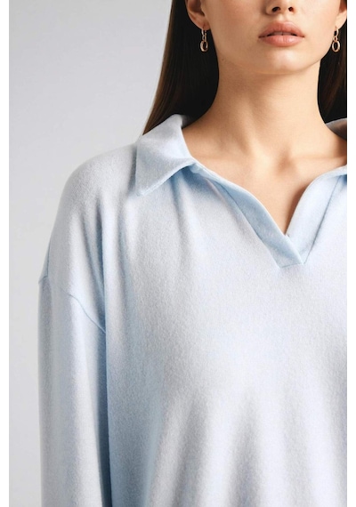 Defacto Pijama Takımı Uzun Kollu Üst Alt G1188ax26spbe772 Mavi-be772