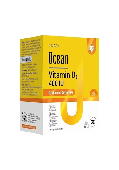Ocean Vitamin D3 400 Iu Oral Sprey 20 Ml 850077028519