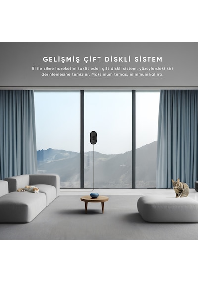 Akıllı Cam Silme Robotu Su Hazneli