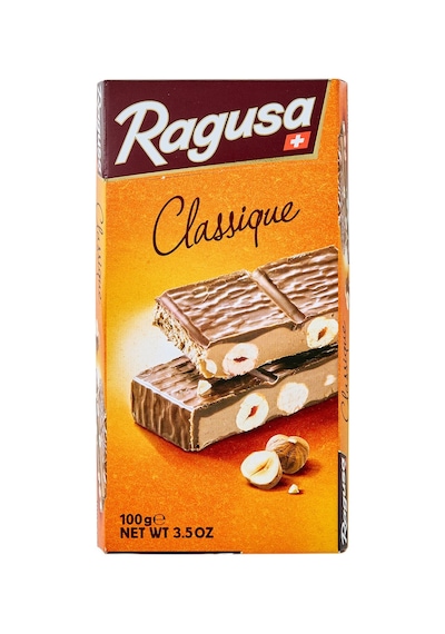 Ragusa Bütün Fındıklı Pralin Dolgulu Çikolata Kaplı Bar 100 G - 4 Adet Tarı
